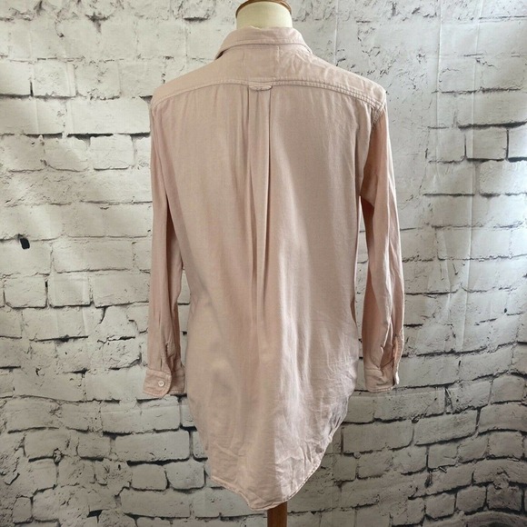 York Street Pink Button Up Collared long sleeve shirt size small - Picture 3 of 11